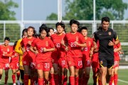 中国队在女足比赛中发挥稳定，时刻保持领先地位